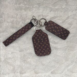 Brown Monogram Keychain Set
